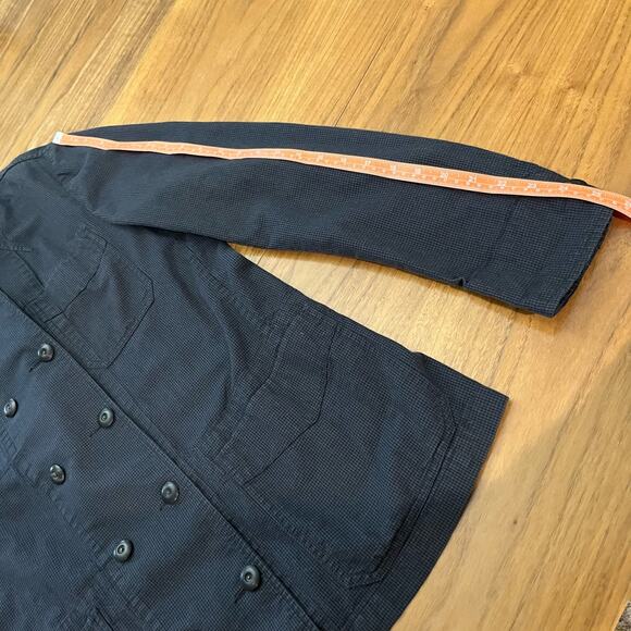 AllSaints Spitalfields Exert Jacket Size 42 Unisex Gray Houndstooth Shacket - Picture 11 of 12